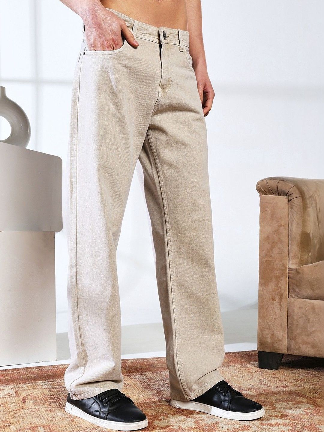 DENIMLOOK Men Jean Relaxed Fit Mid-Rise Stretchable Jeans