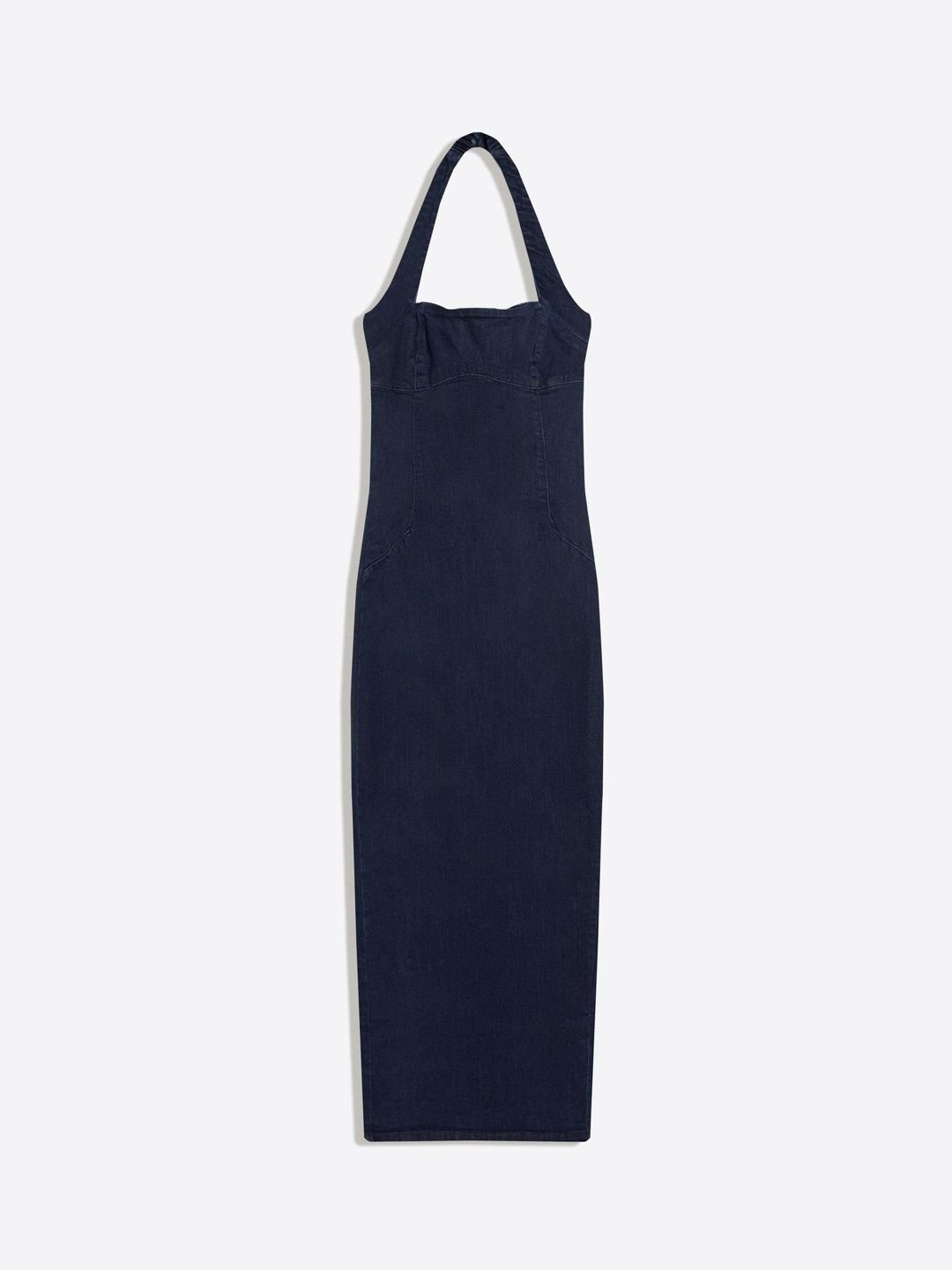 Denim midi dress