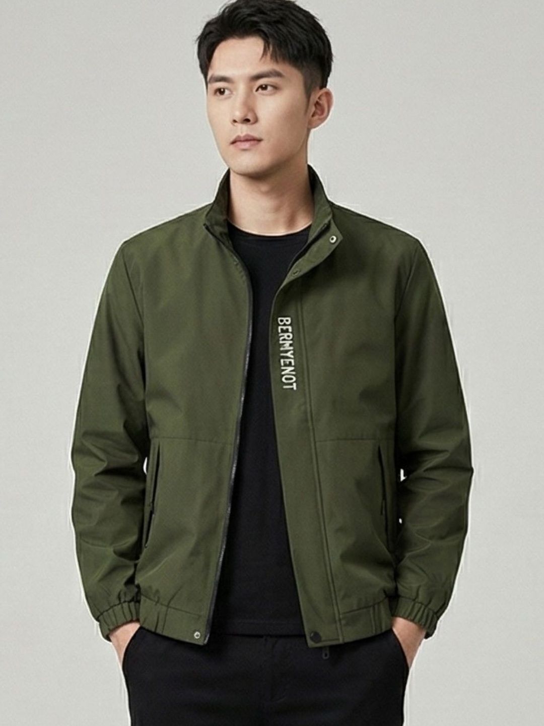 MIA FASHION Men Typography Windcheater Sporty Jacket