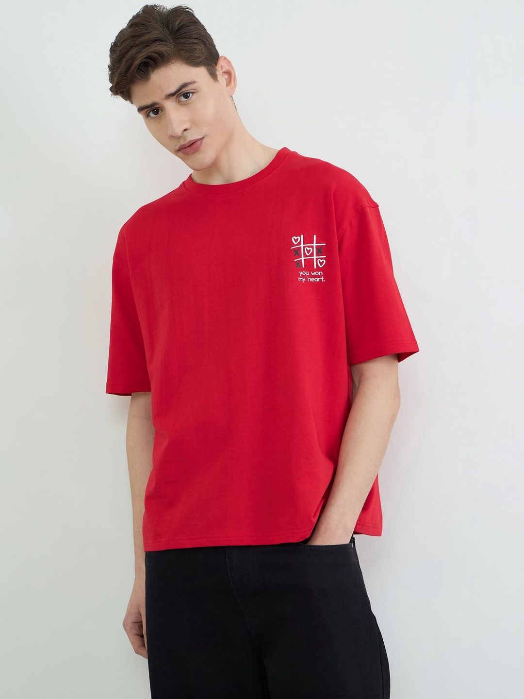Styli Valentine Collection Men  Oversize Fit Love Graphic Tee