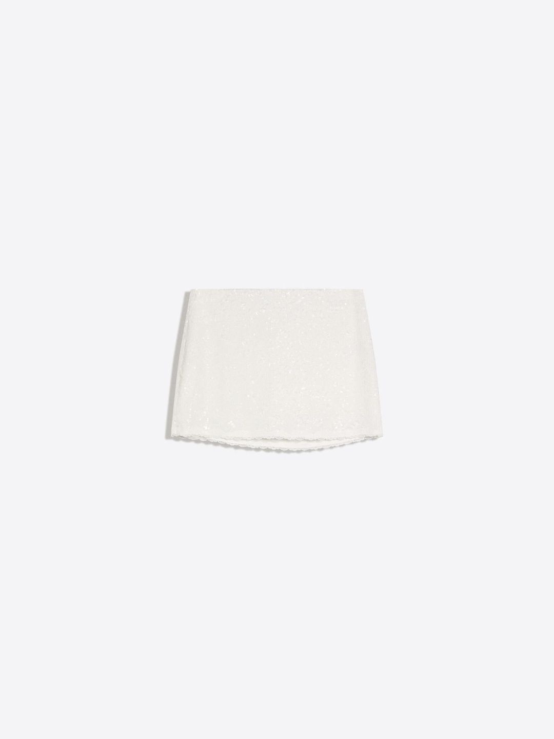 Lace sequin mini skirt