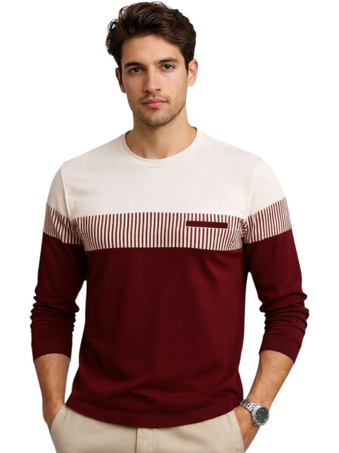 Moda Rapido Men Colourblocked Pockets T-shirt