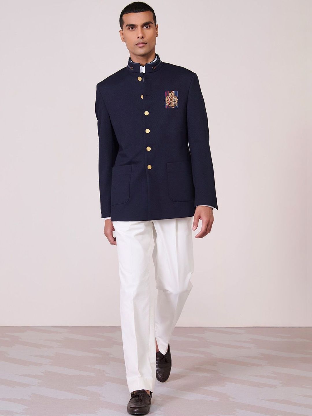 S&N by Shantnu Nikhil Men Knitted and Woven Jacket