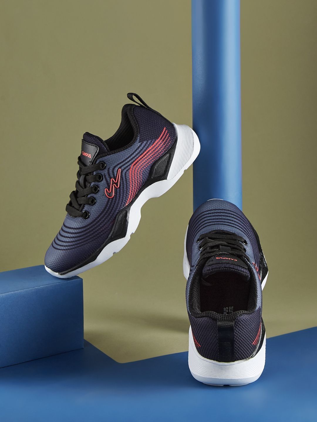 Campus Unisex Kids Mesh Running Non-Marking Shoes PABLE