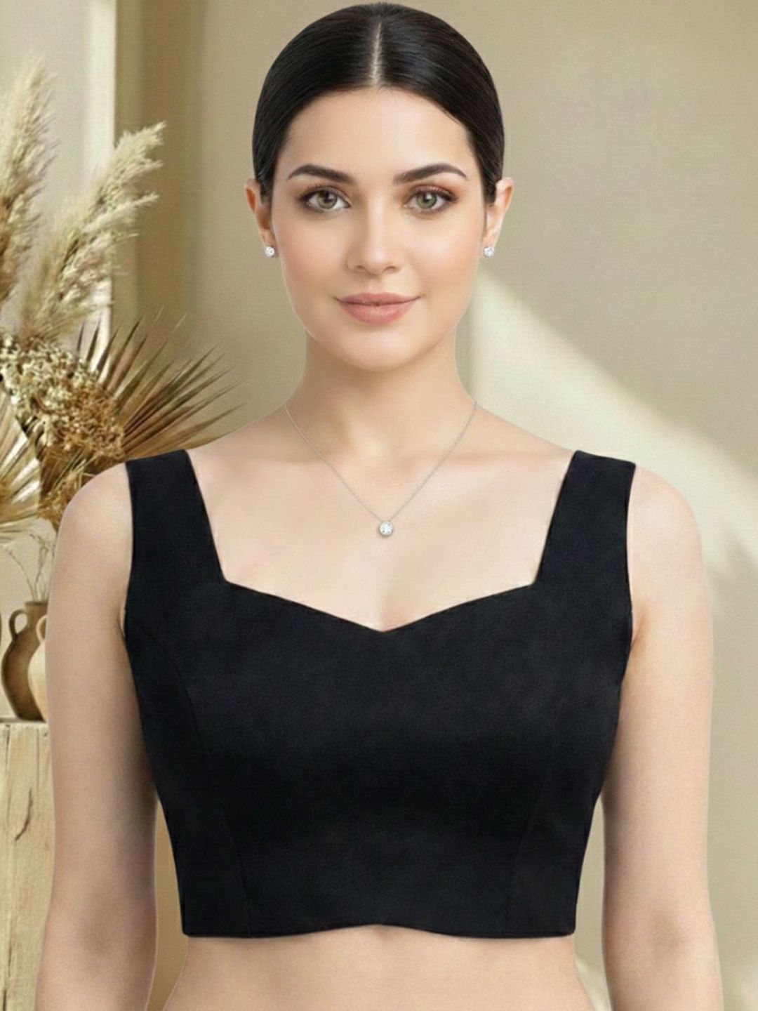 Thevasa Dupion Blend Solid Saree Blouse