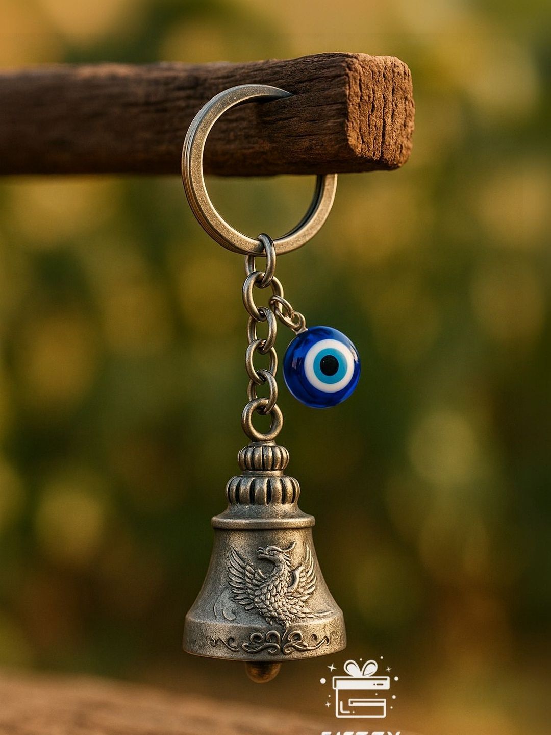 GT Gala Time Falcon Textured Bell Key chain