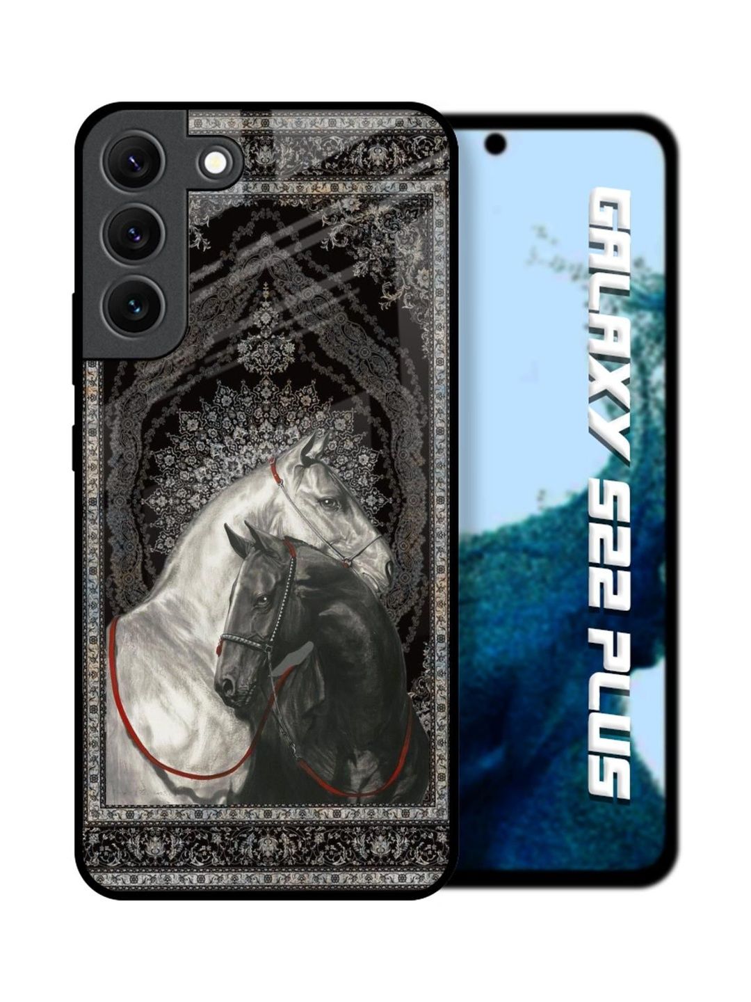 QRIOH Abstract Printed Samsung Galaxy S22 Plus Back Case Mobile Accessories