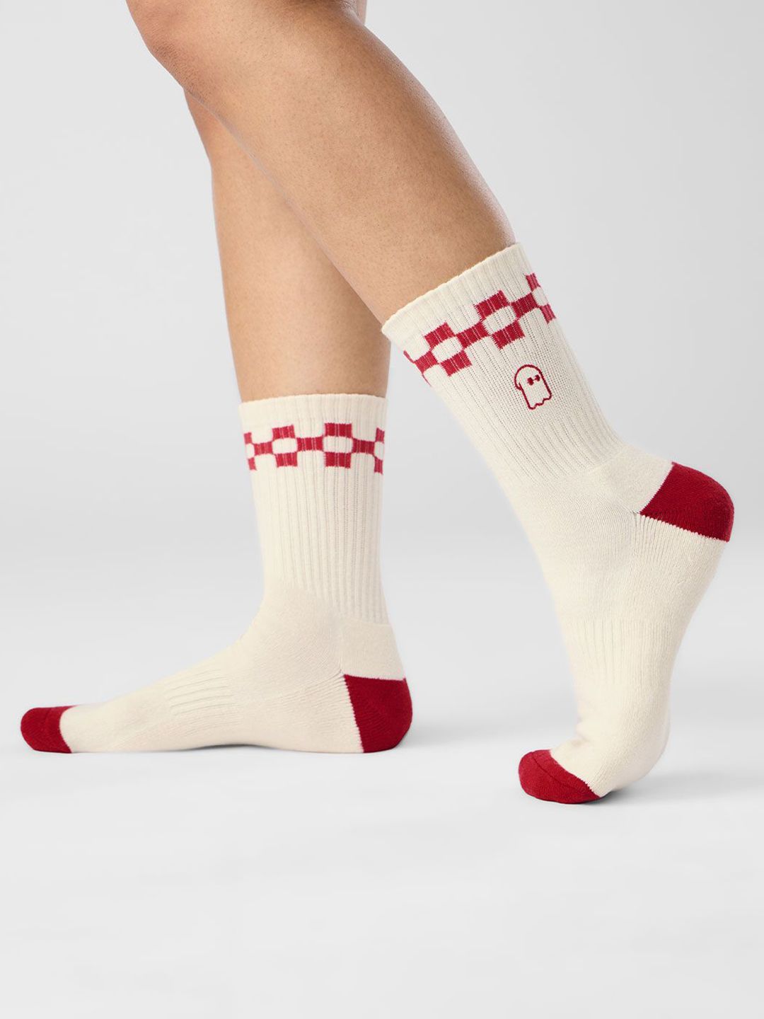 The Souled Store Men Printed White Socks
