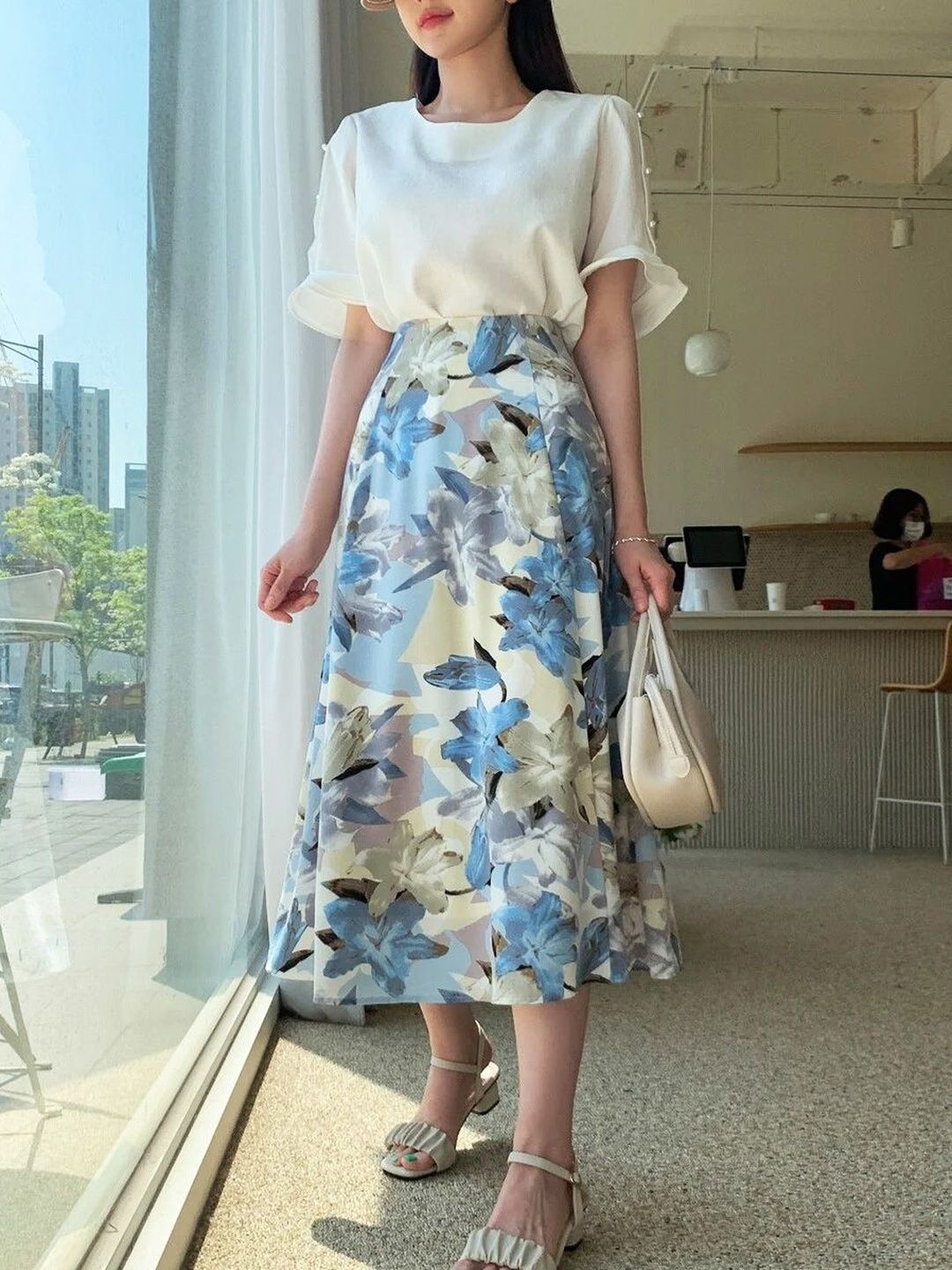 Stylecast X Slyck Stylecast X Slyck Women Floral Midi A-Line Skirt