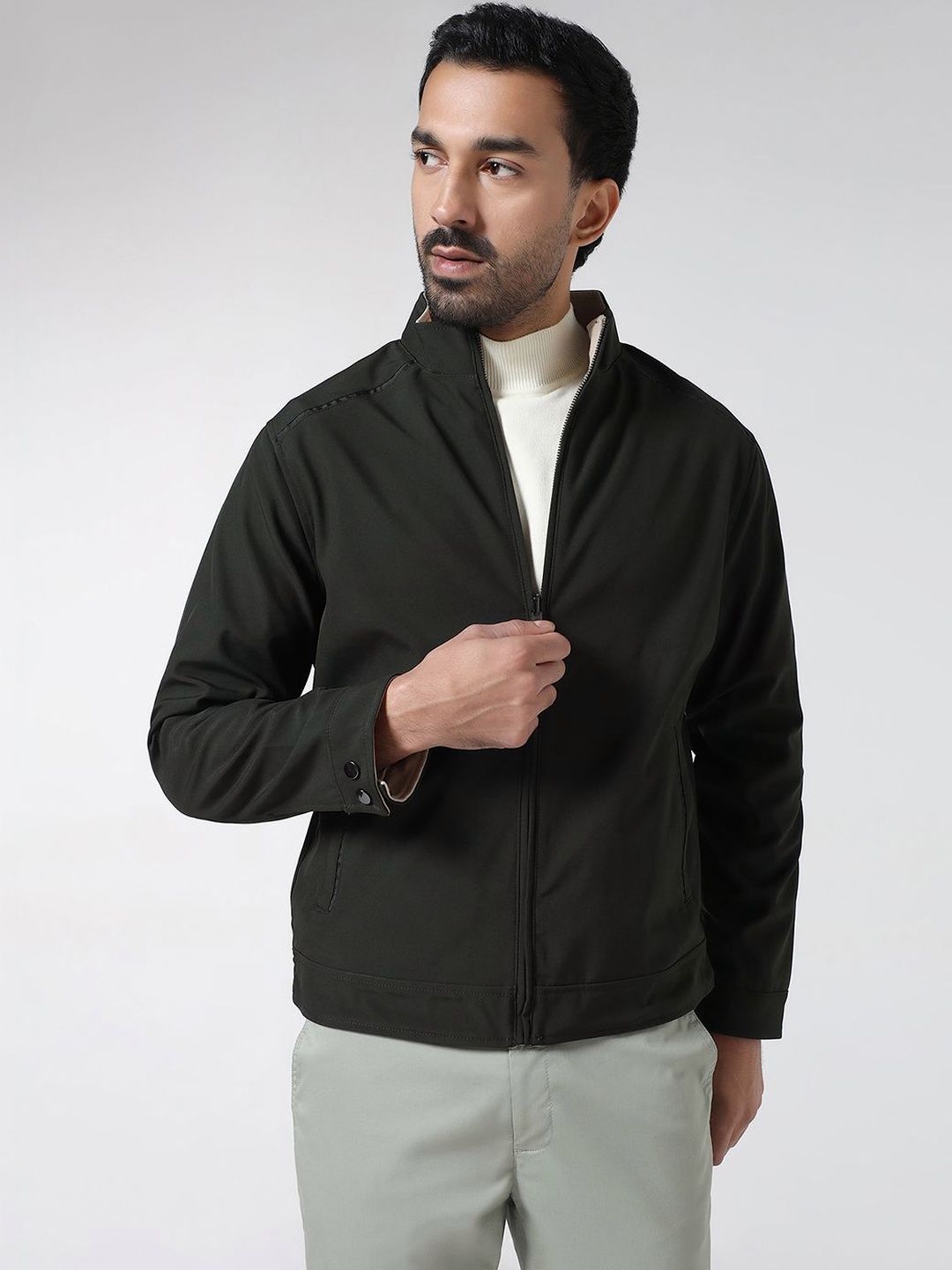 Blackberrys Men Reversible Bomber Jacket