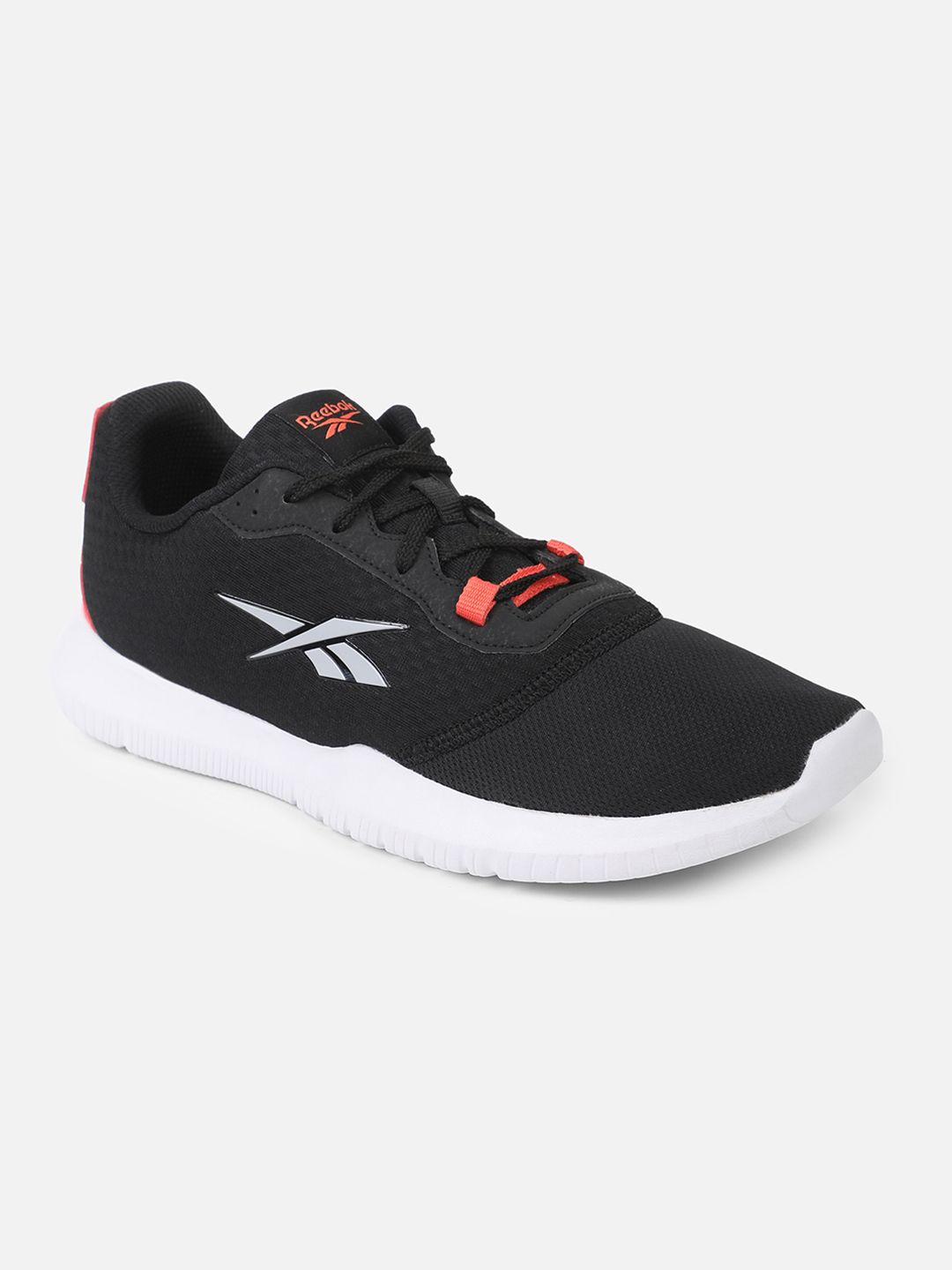 Reebok Men Black Woven Design Edgility Running Shoes