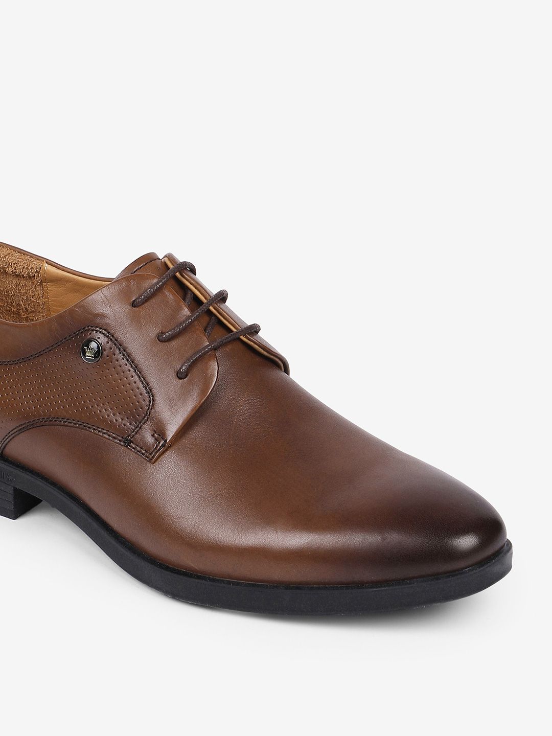 Buy Louis Philippe Men Brown Solid Leather Formal Oxfords - Formal Shoes  for Men 19607352 | Myntra