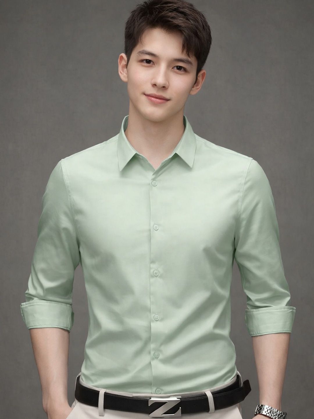 INDOPRIMO Men Pista Satin Casual Shirt