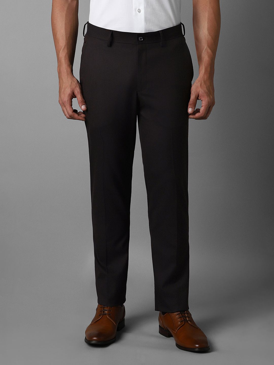 Louis Philippe Men Slim Fit Formal Trousers