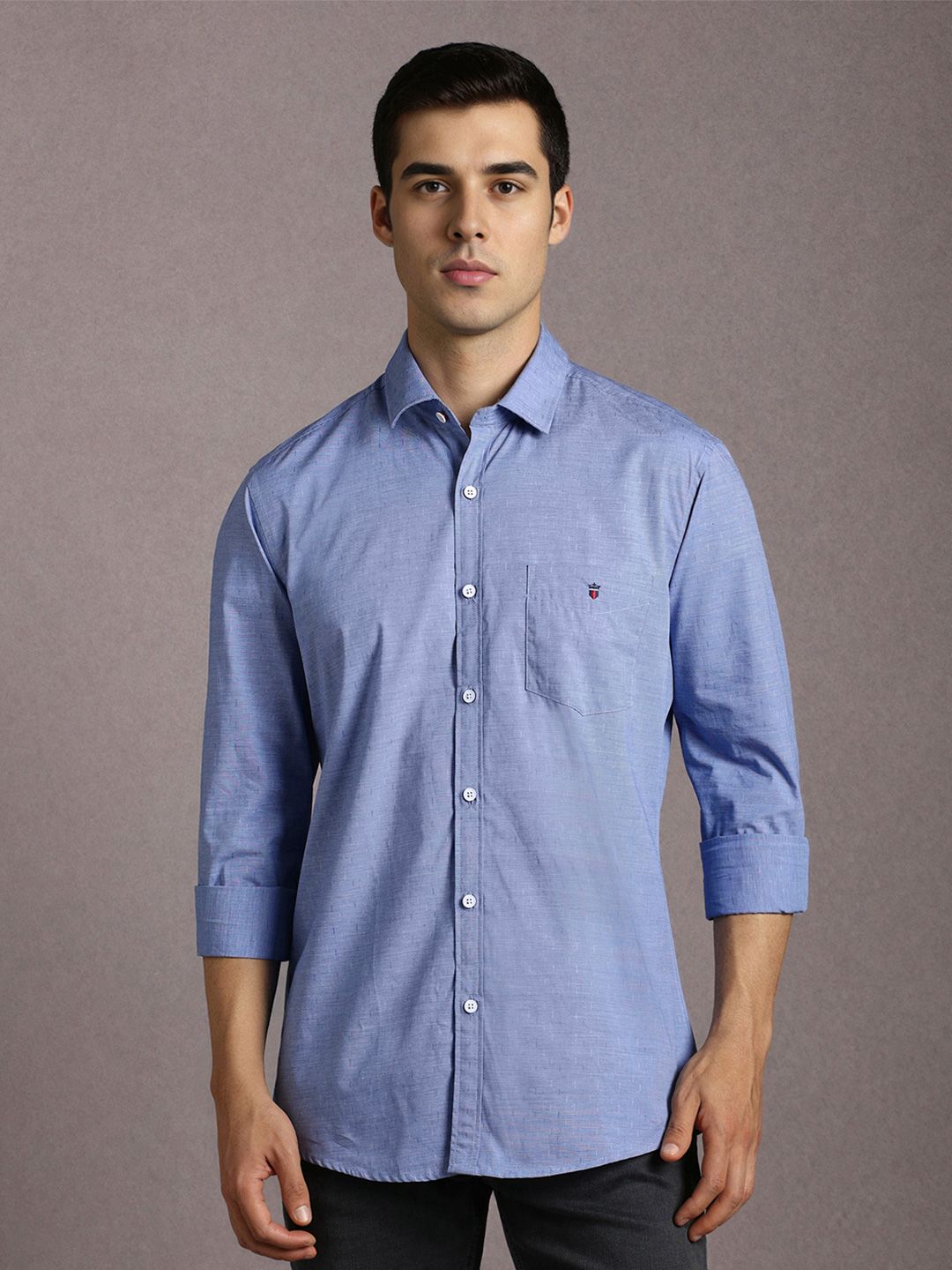Louis Philippe Sport Men Slim Fit Soft Handfeel Full Sleeve Casual Shirt