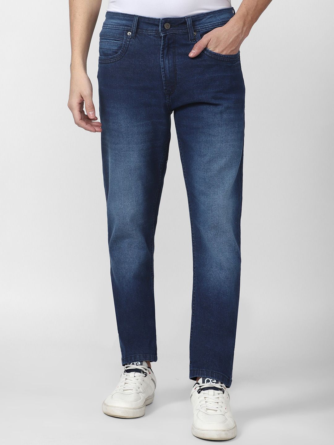 Peter England Casuals Men Mid-Rise Light Fade Jeans
