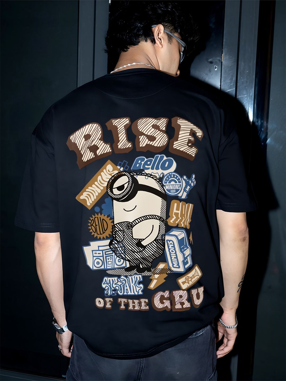 BDSQUARE Men Minions Printed T-shirt