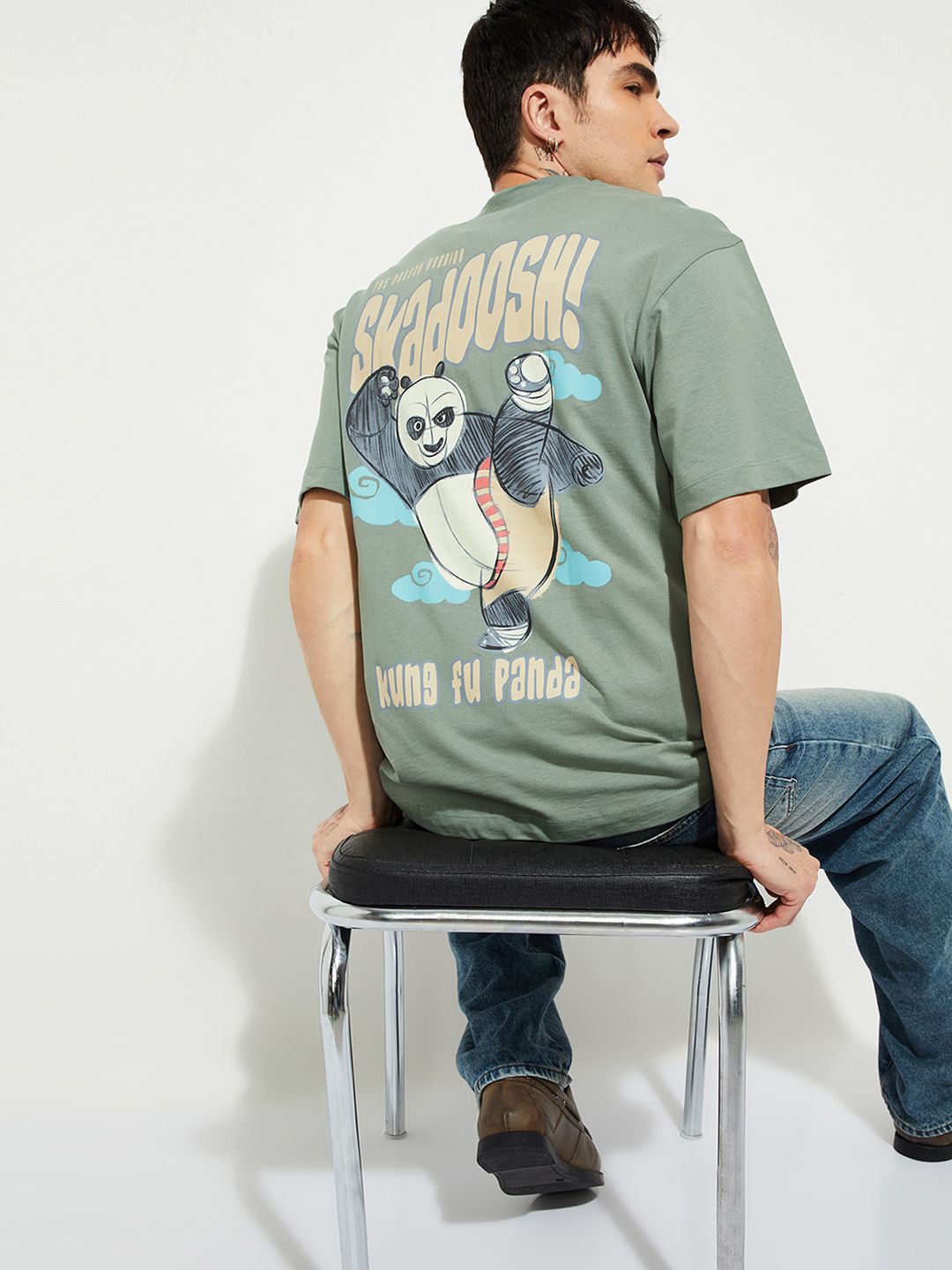 max Men Kung Fu Panda Printed T-shirt
