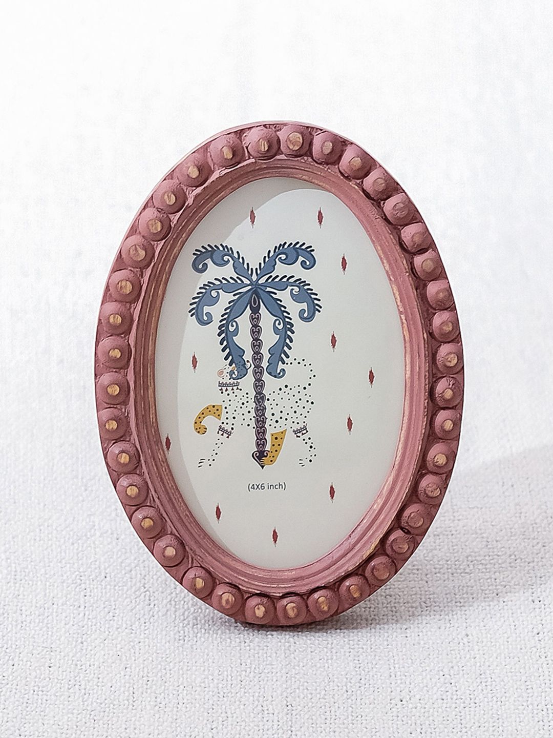 Chumbak Chumbak White & Pink 1 Pieces Wood Wall Photo Frames