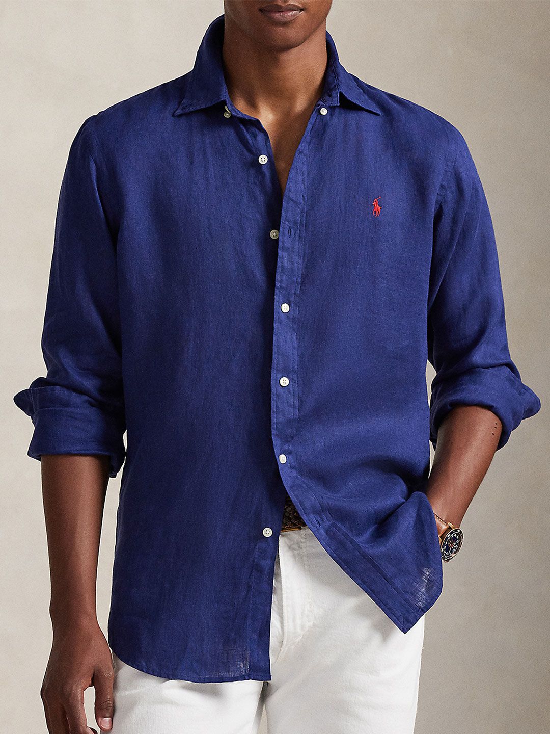 Buy Polo Ralph Lauren Linen Spread Collar Shirt - Shirts for Men