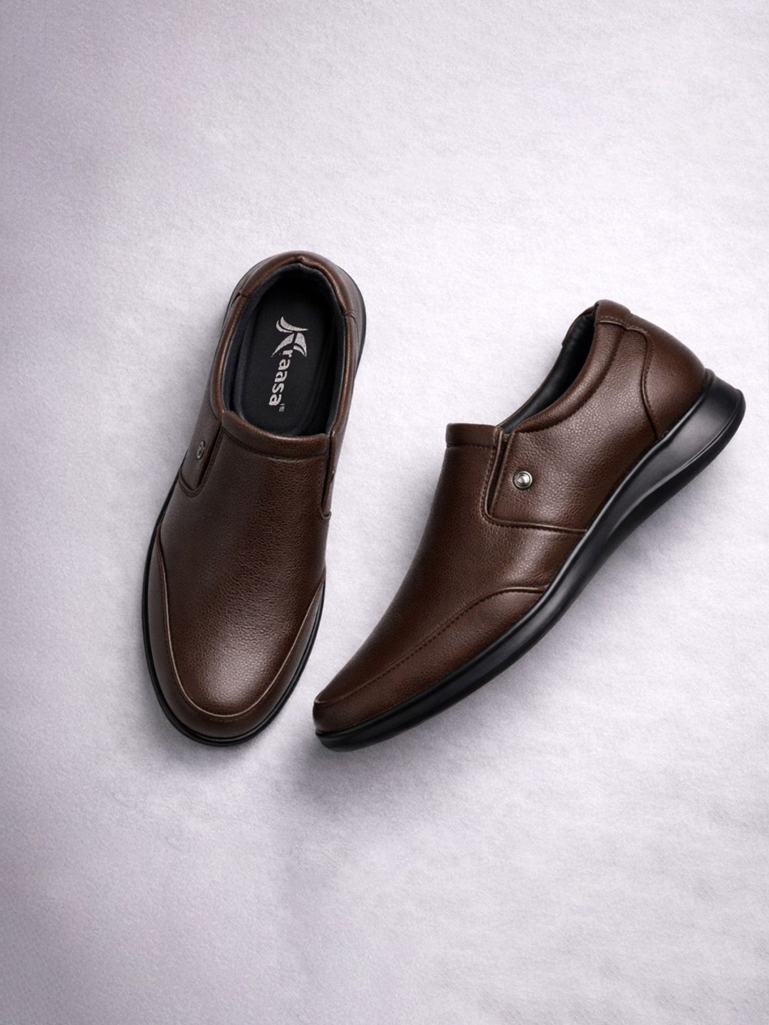 KRAASA PU Round Toe Slip-On Slip-On Shoes Formal Shoes