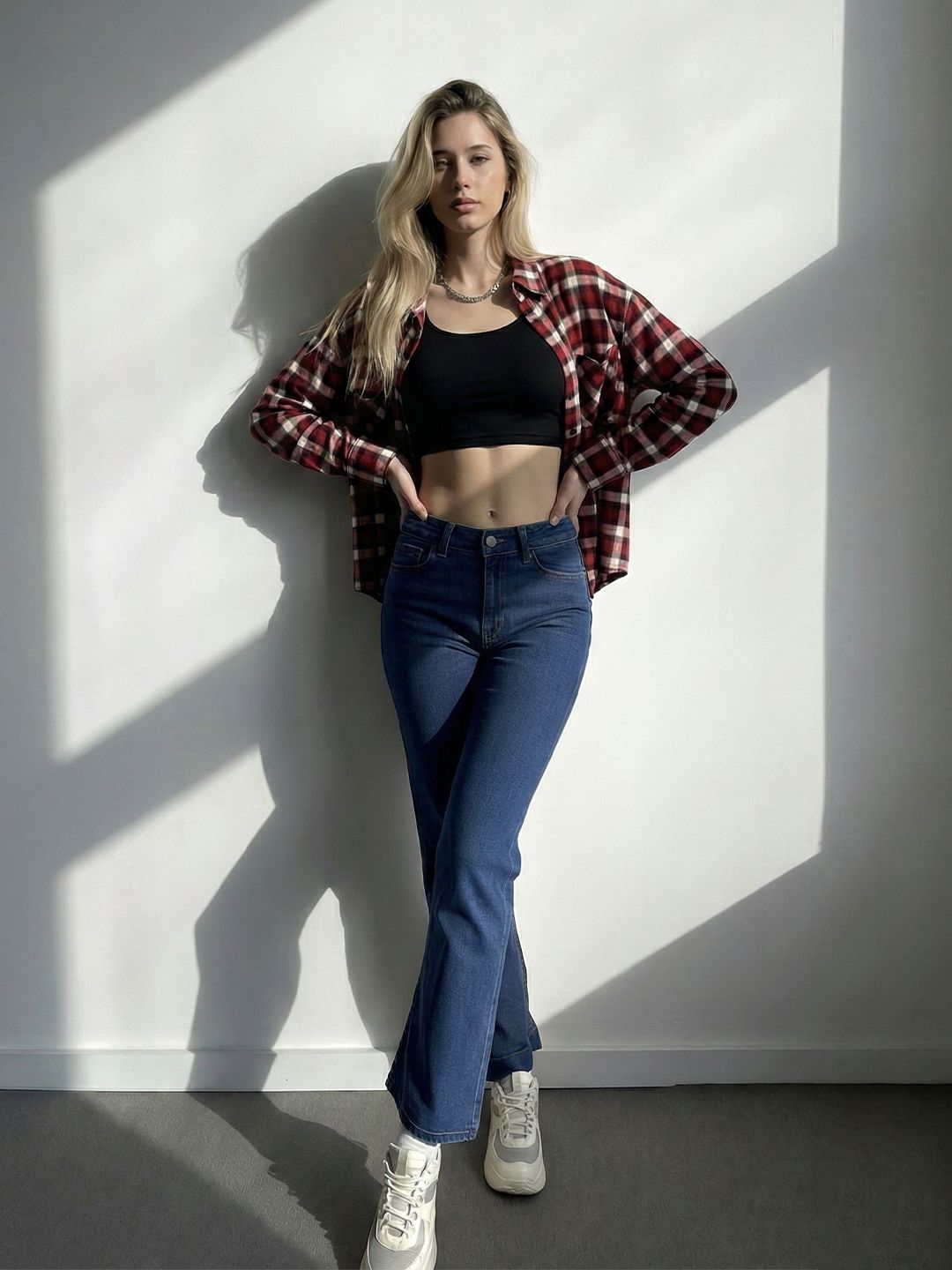 ONLY onlxCASTELL TROY Women Straight Fit High-Rise Stretchable Jeans