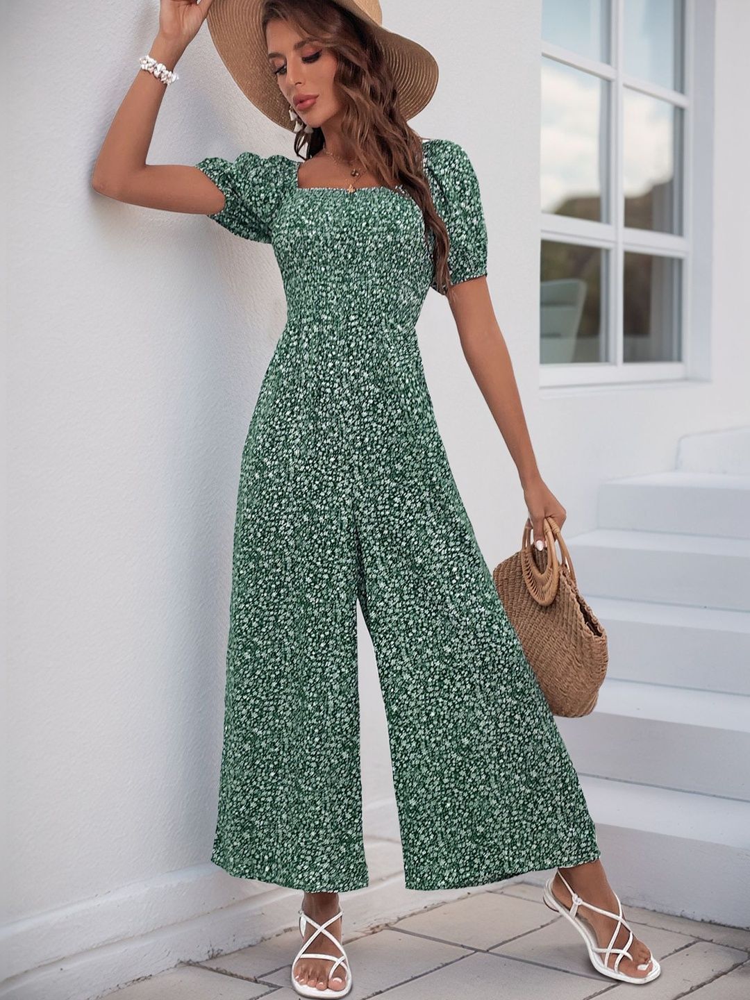 NOWI Printed Culotte Jumpsuit