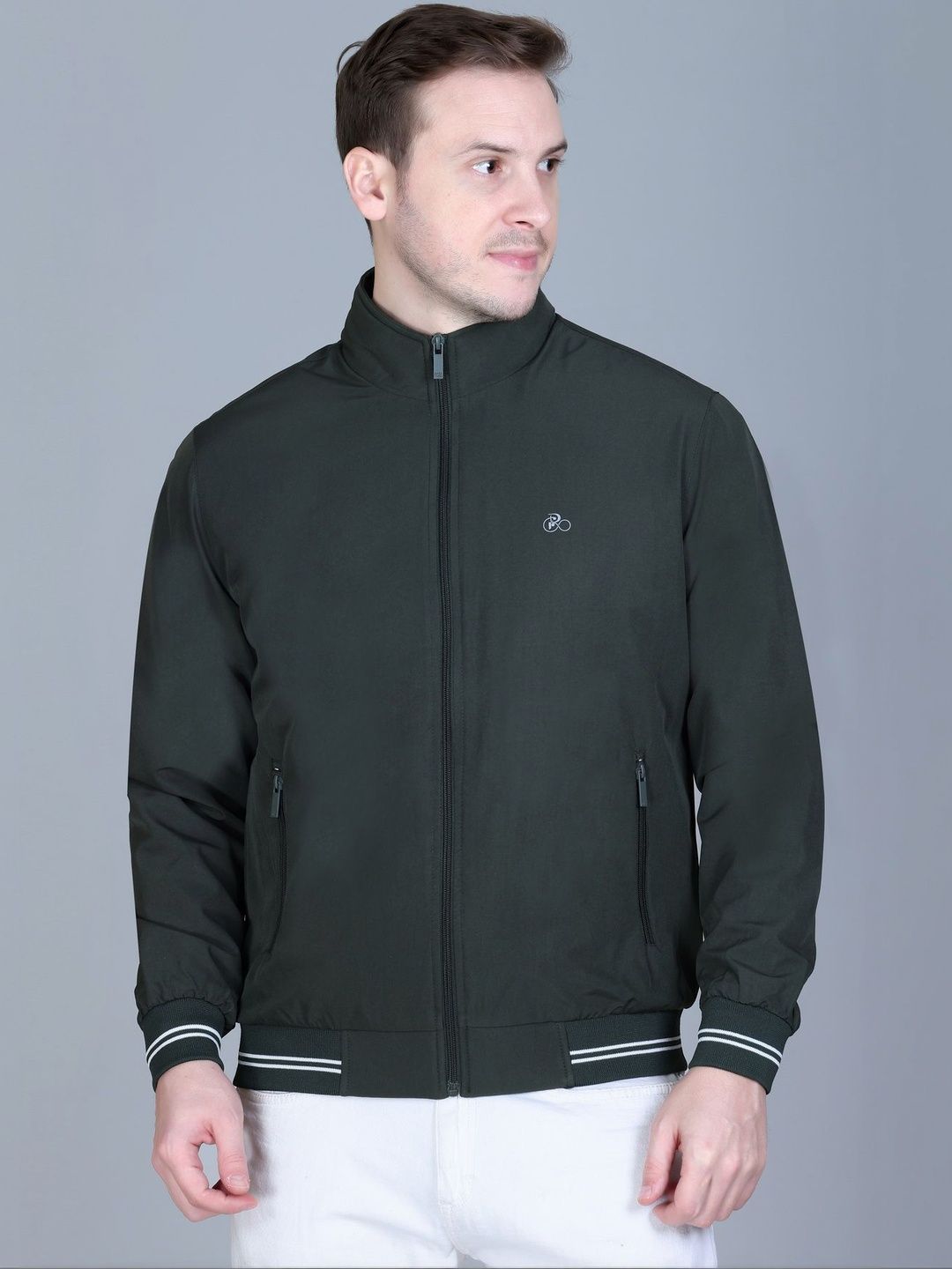 Rare Times Men Lightweight Bomber Jacket