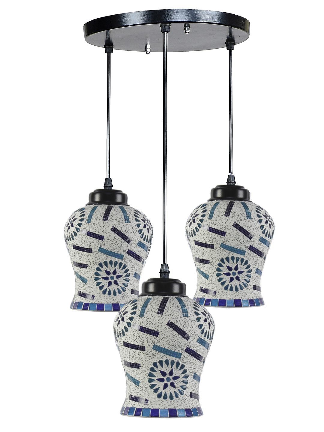 Aura Multicoloured Glass Traditional Ceiling Lamp