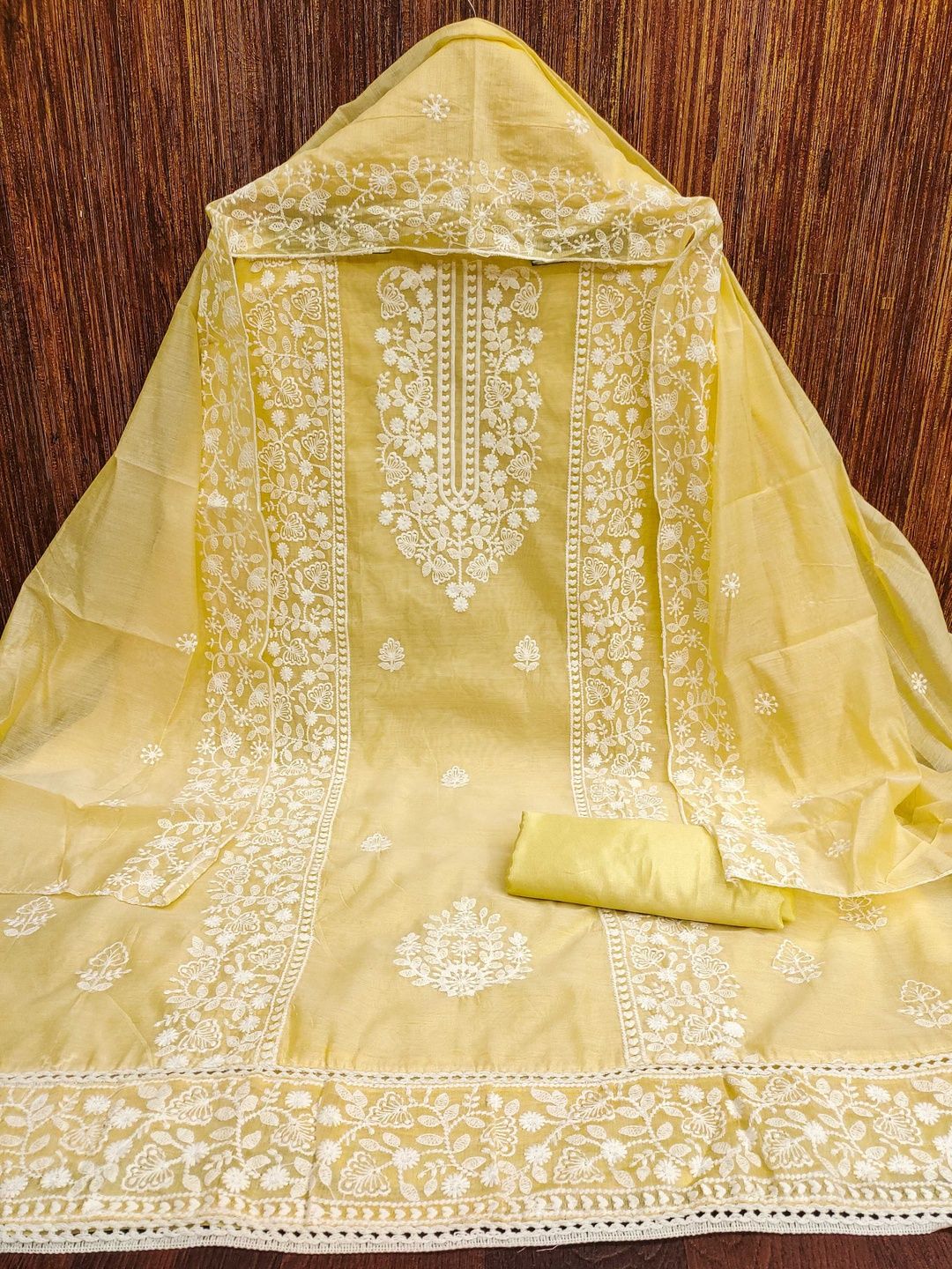 Dhaaga Ghar Embroidered Unstitched Dress Material