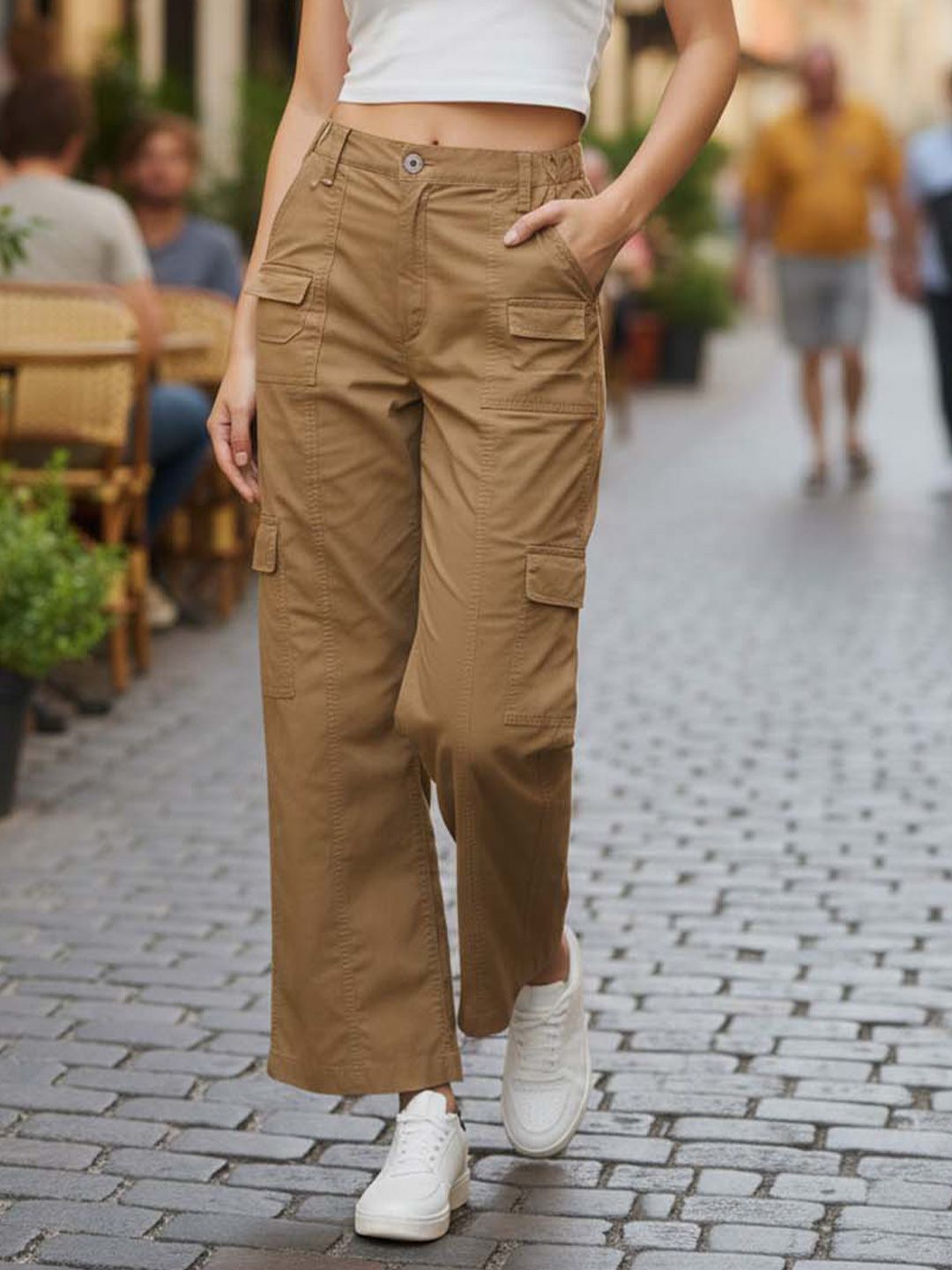 SZN Women High-Rise Cargo Trouser