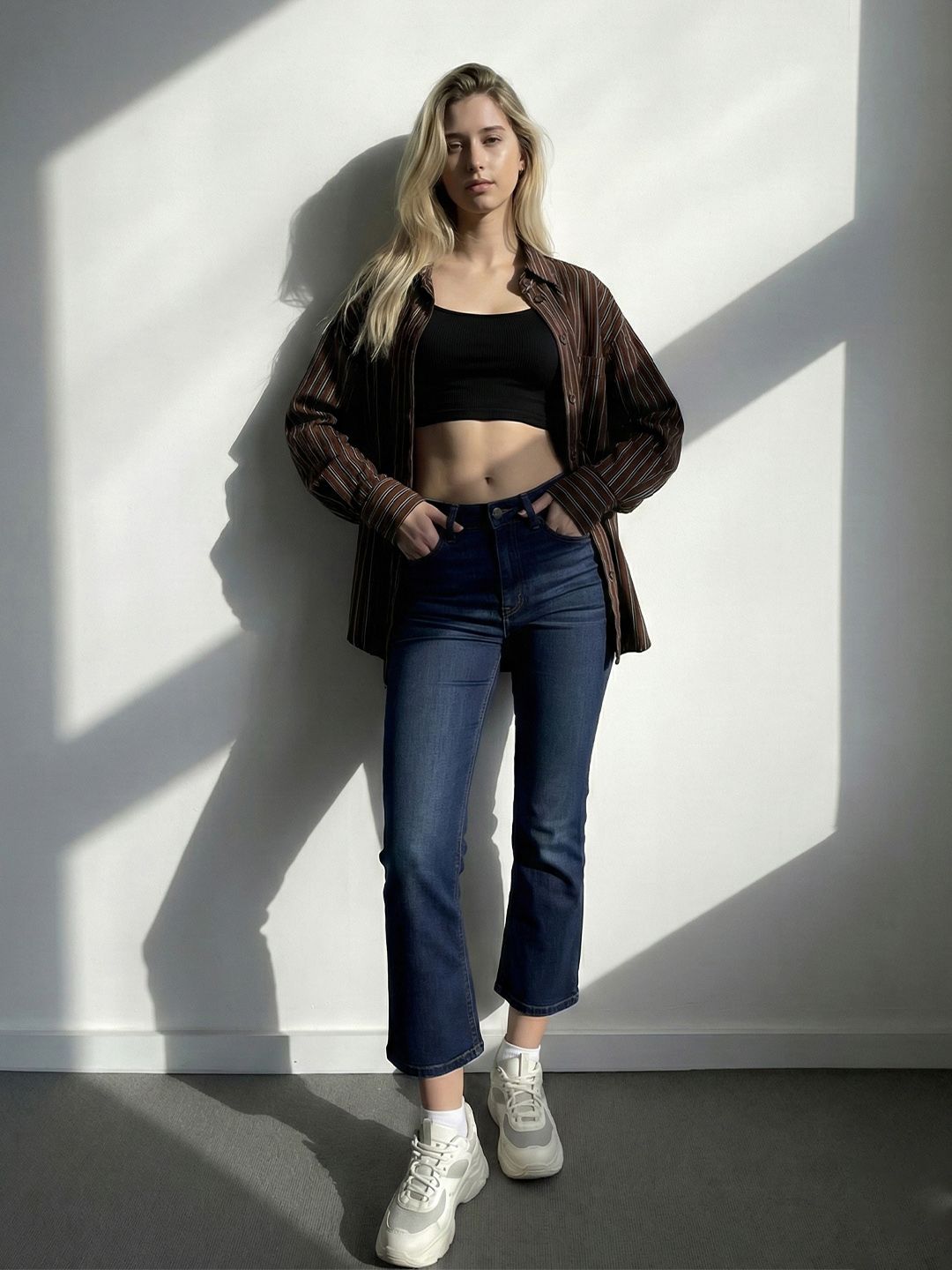 ONLY Women Slim Fit High-Rise Light Fade Stretchable Jeans