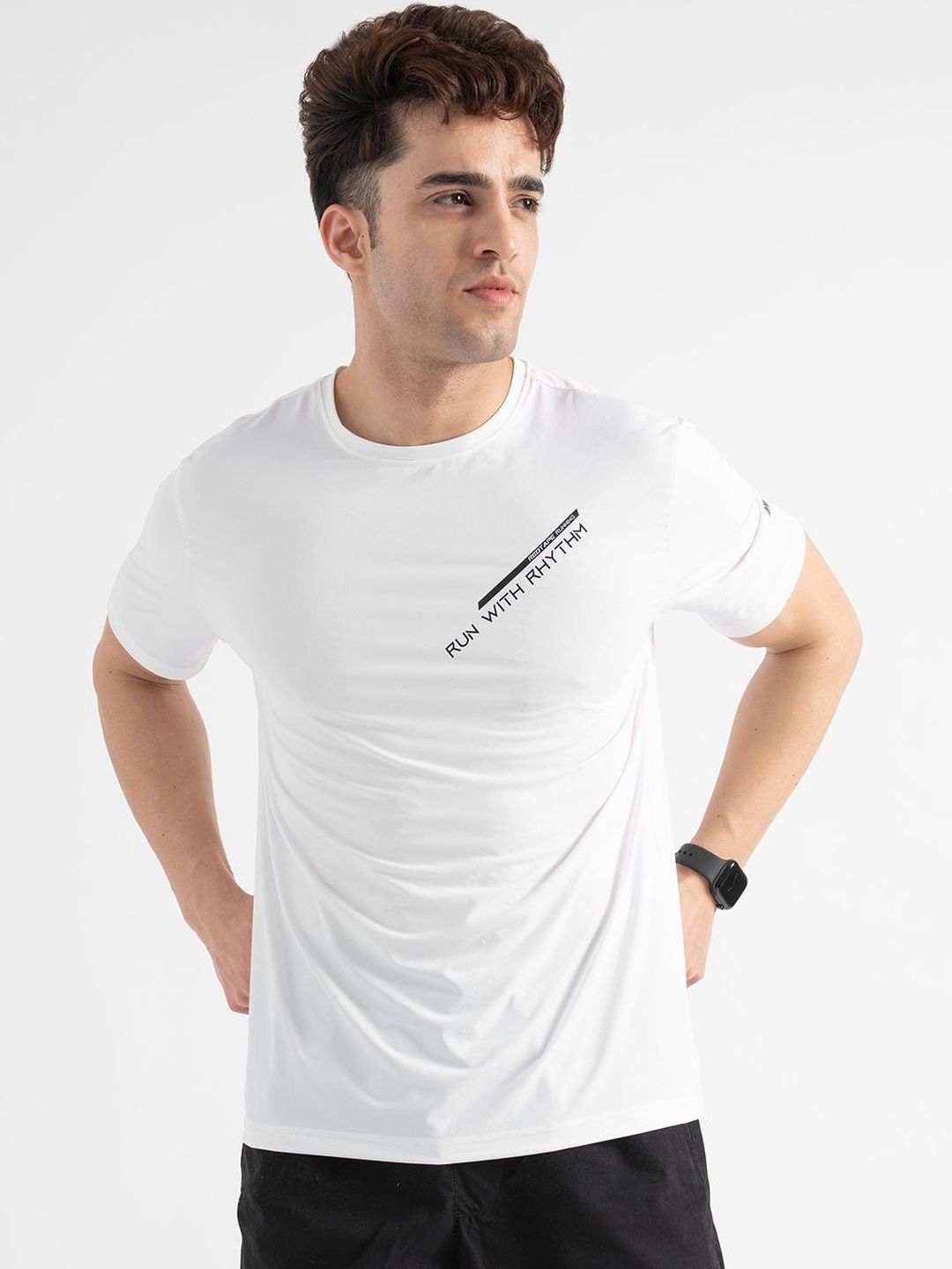 Red Tape Men Typography Printed T-shirt