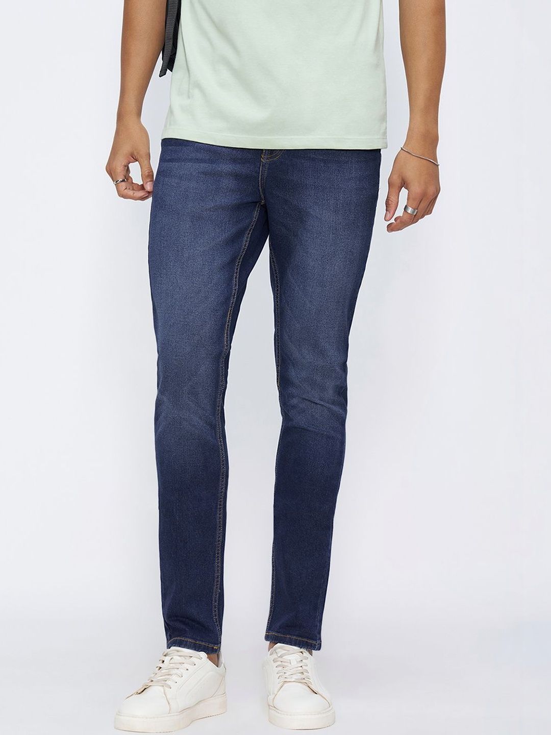 SF JEANS by Pantaloons Men Skinny Fit Mid-Rise Light Fade Jeans