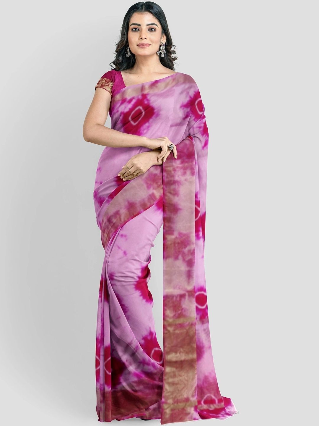 PANKHUDI FASHION Bandhani Art Silk Bandhani Saree