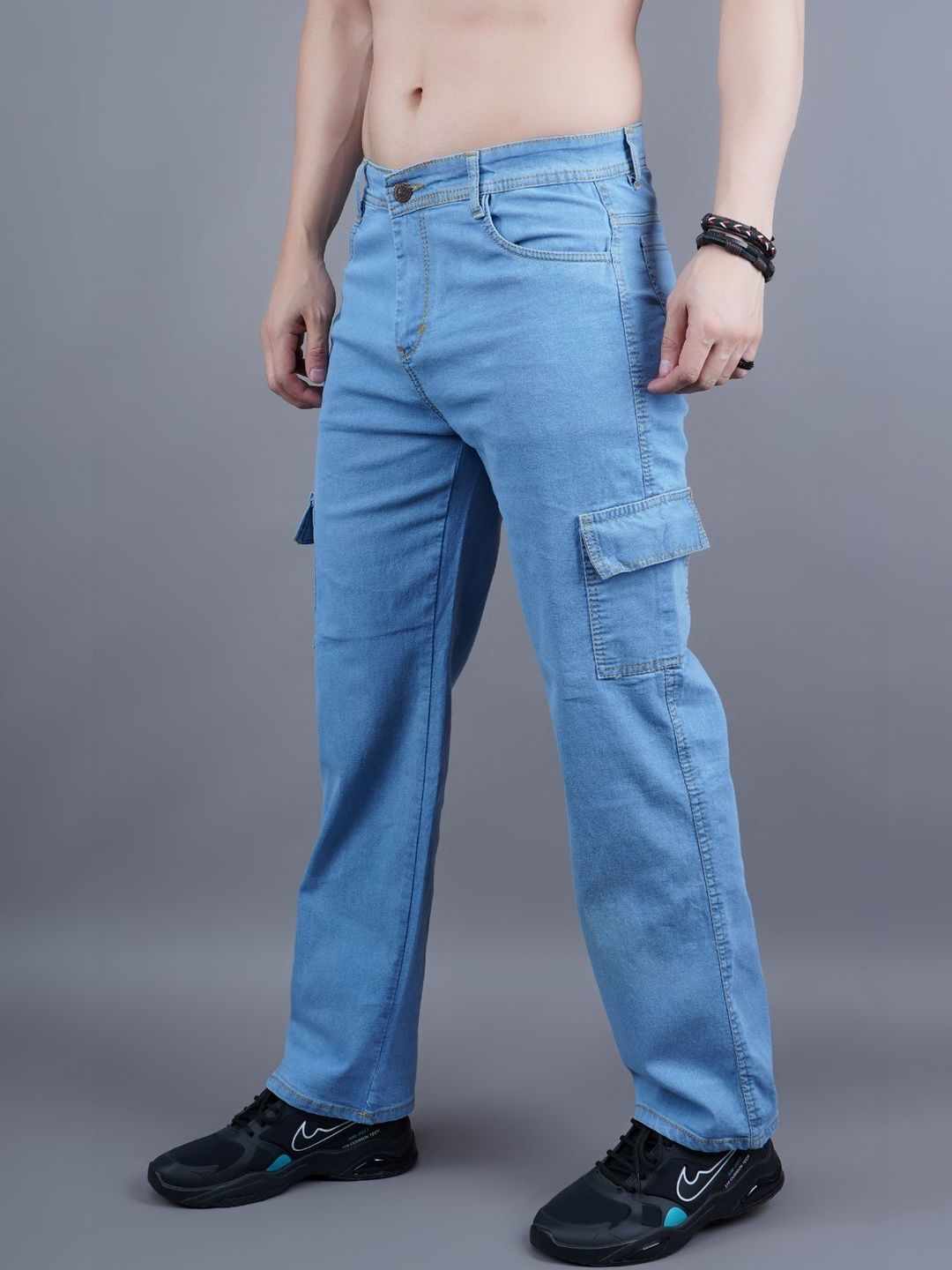Metronaut Men Classic Regular Fit Mid-Rise Stretchable Jeans