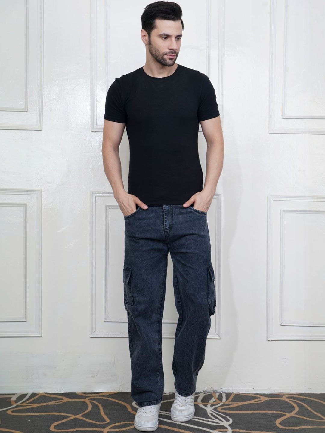 Metronaut Men Classic Regular Fit Mid-Rise Light Fade Stretchable Jeans