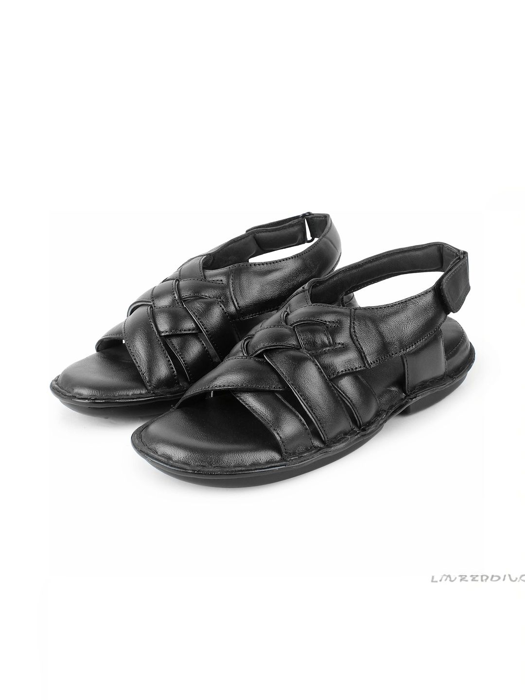feather leather Men Fisherman Sandals