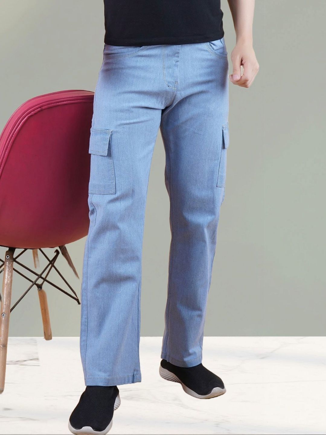 Metronaut Men Classic Regular Fit Mid-Rise Stretchable Jeans