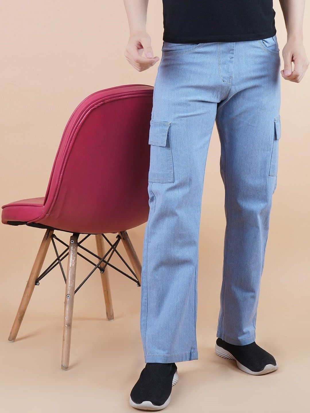 Metronaut Men Classic Regular Fit Mid-Rise Light Fade Stretchable Jeans