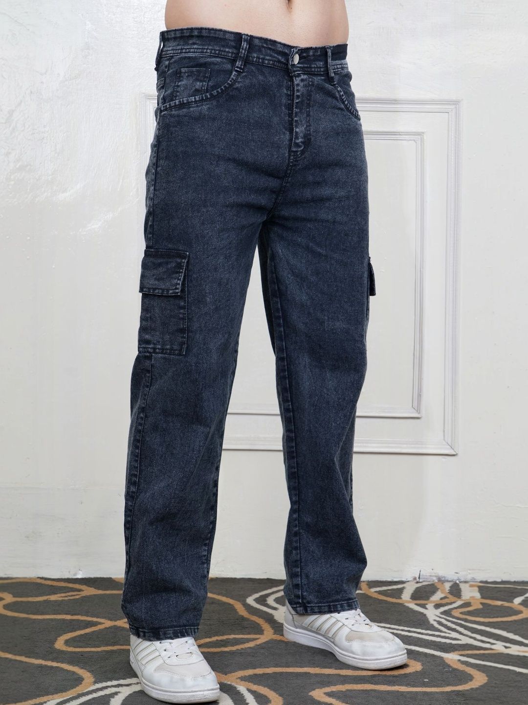 Metronaut Men Classic Regular Fit Mid-Rise Light Fade Stretchable Jeans