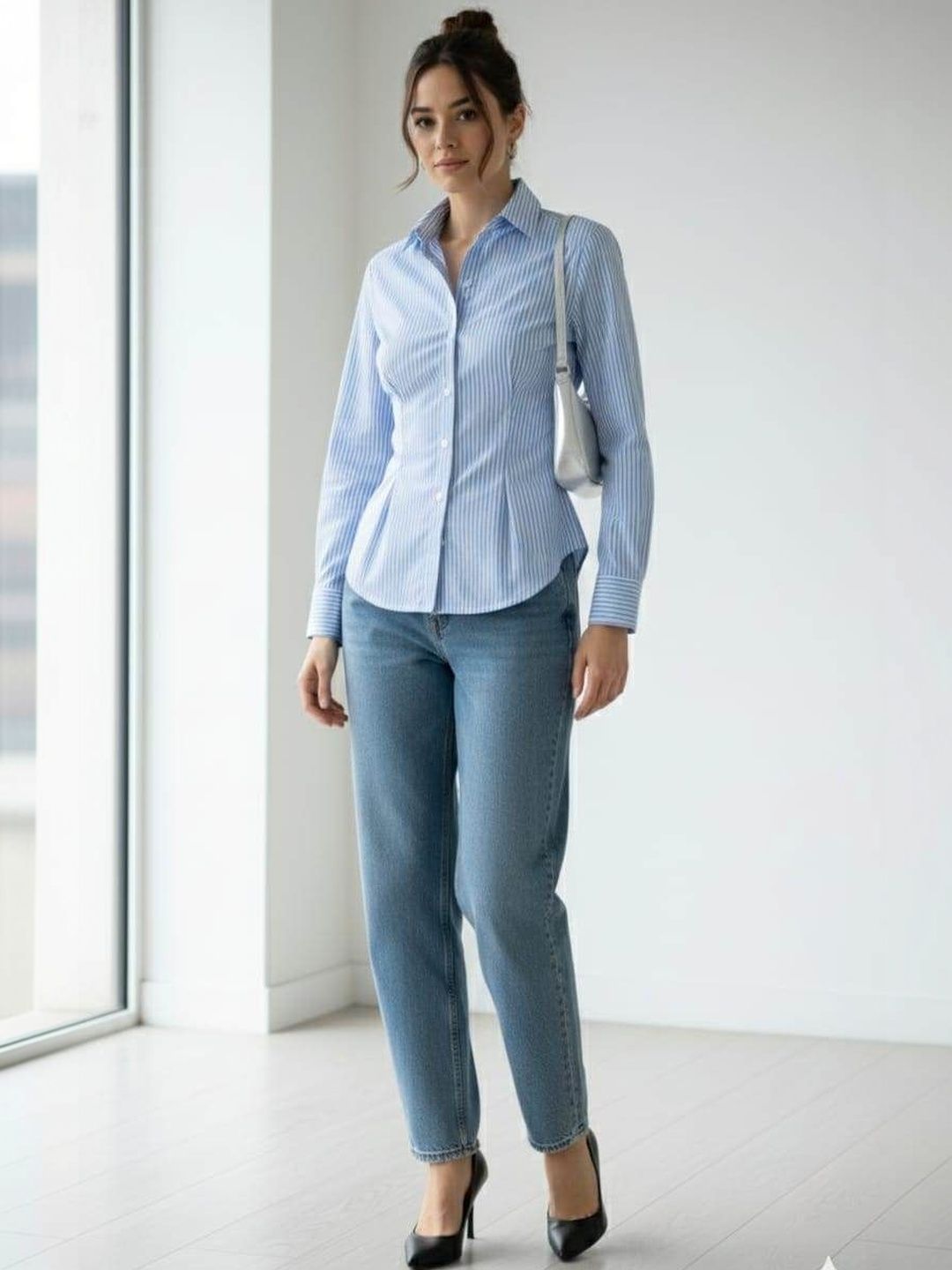 Casual Shirt all about you Women Comfort Striped Casual Shirt