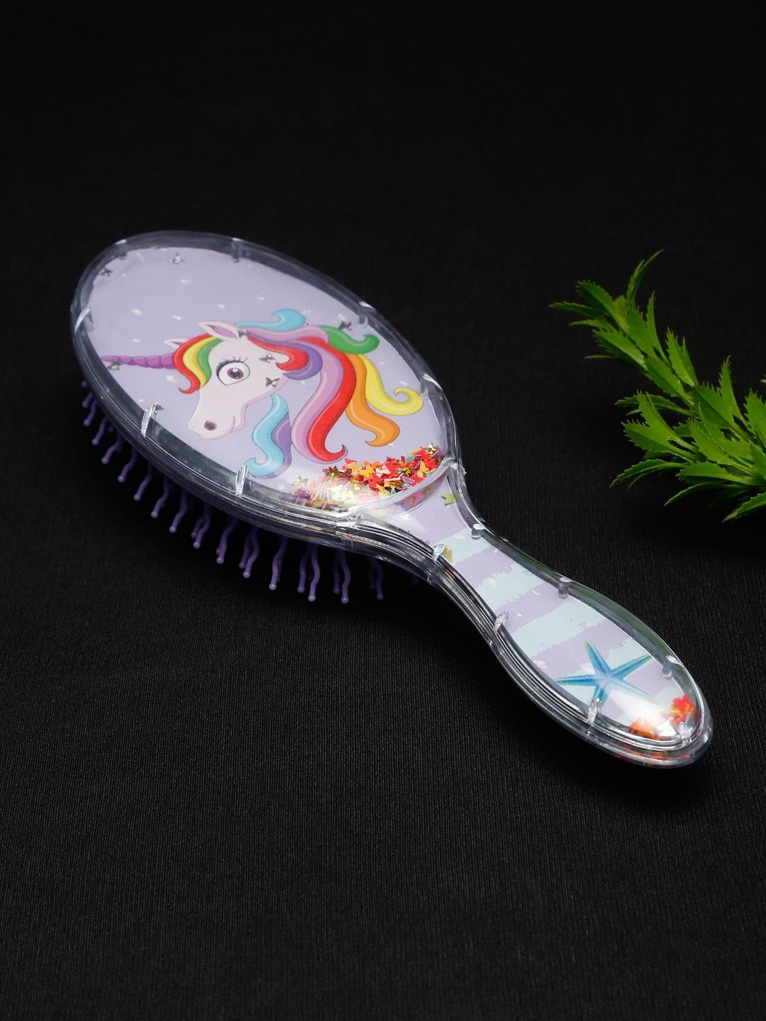 Stoln Unicorn Designed Oval Shaped Hair Brush