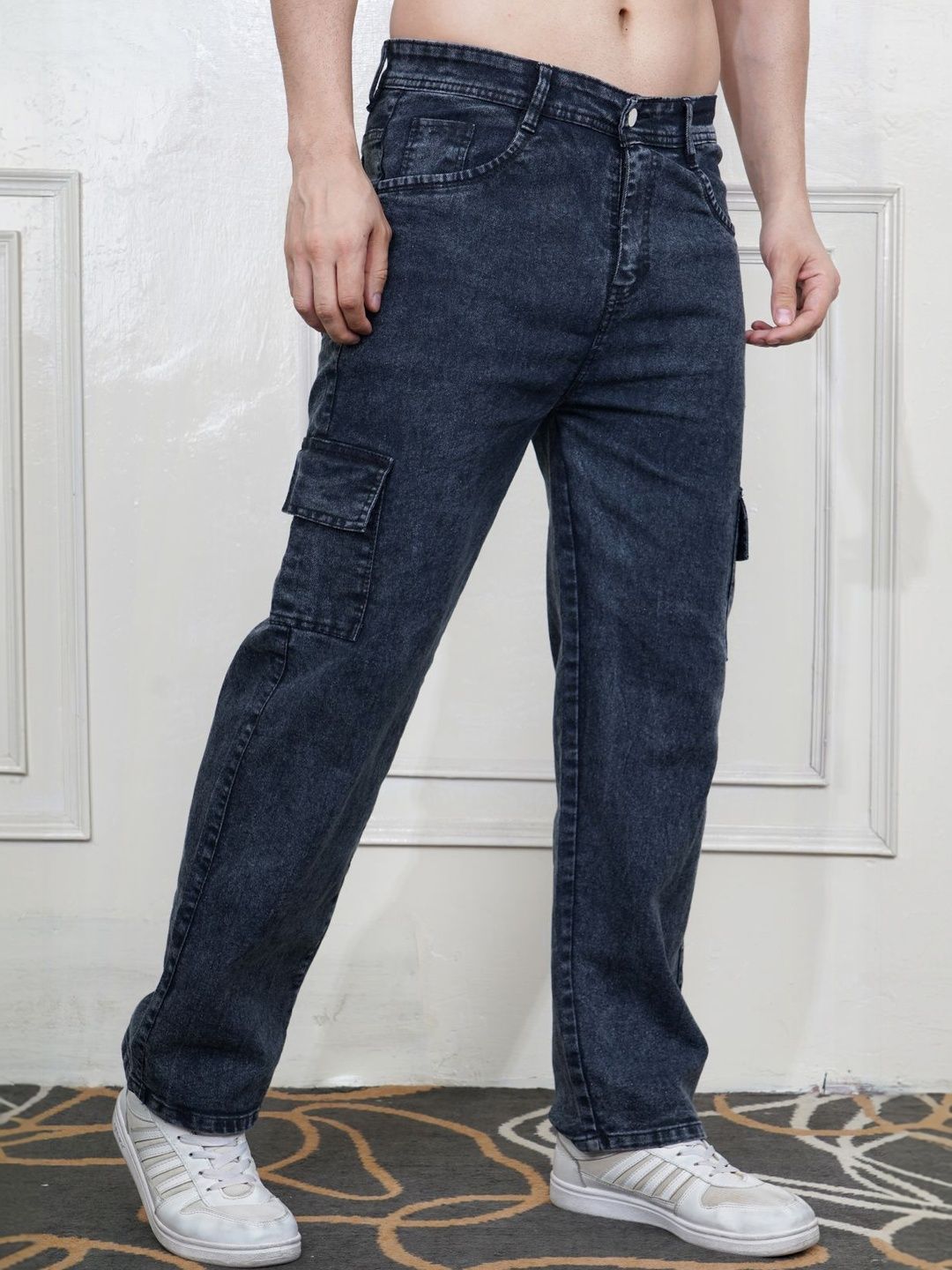 Metronaut Men Classic Regular Fit Mid-Rise Light Fade Stretchable Jeans
