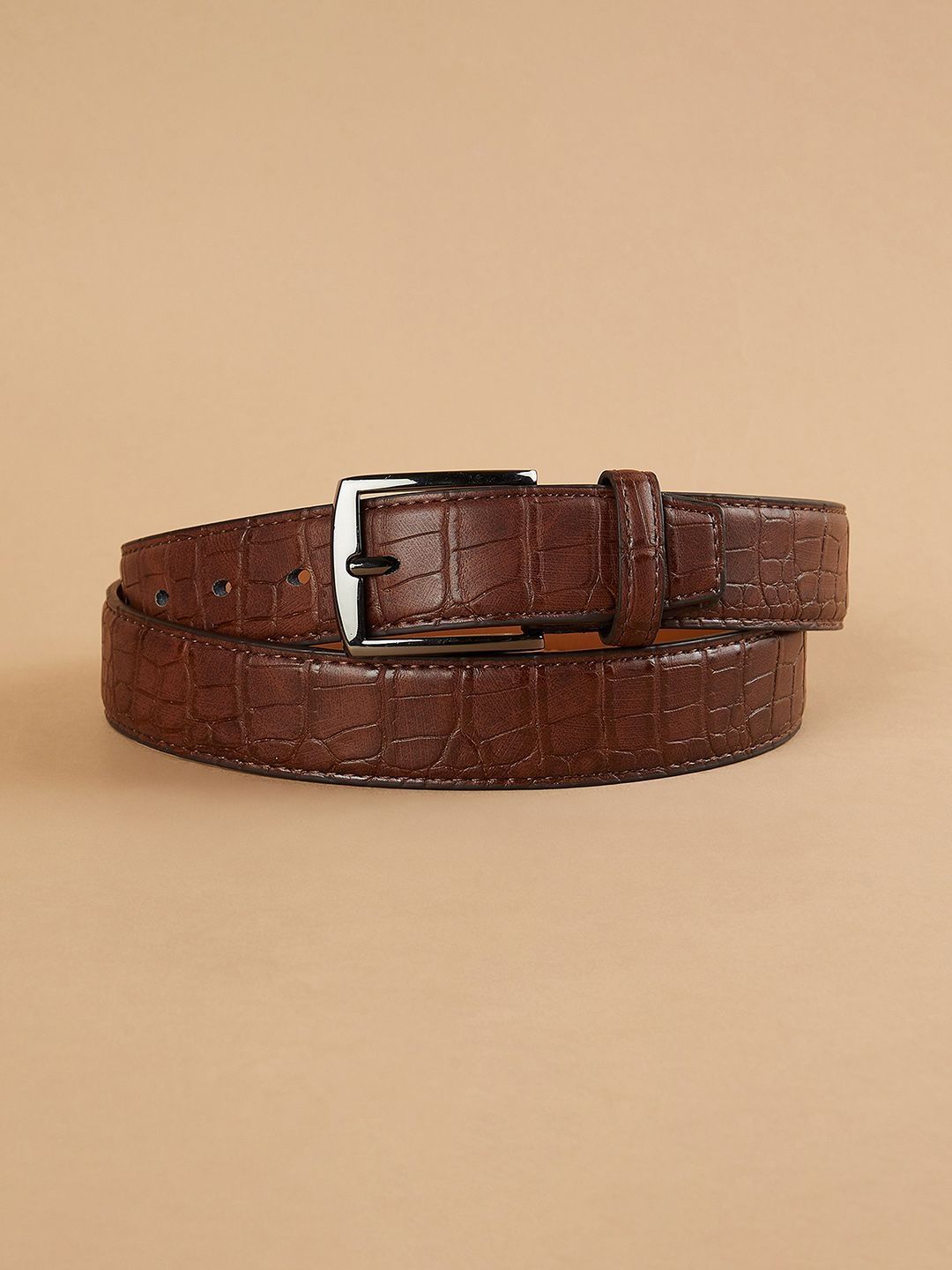 CODE by Lifestyle Men Textured Leather Belt