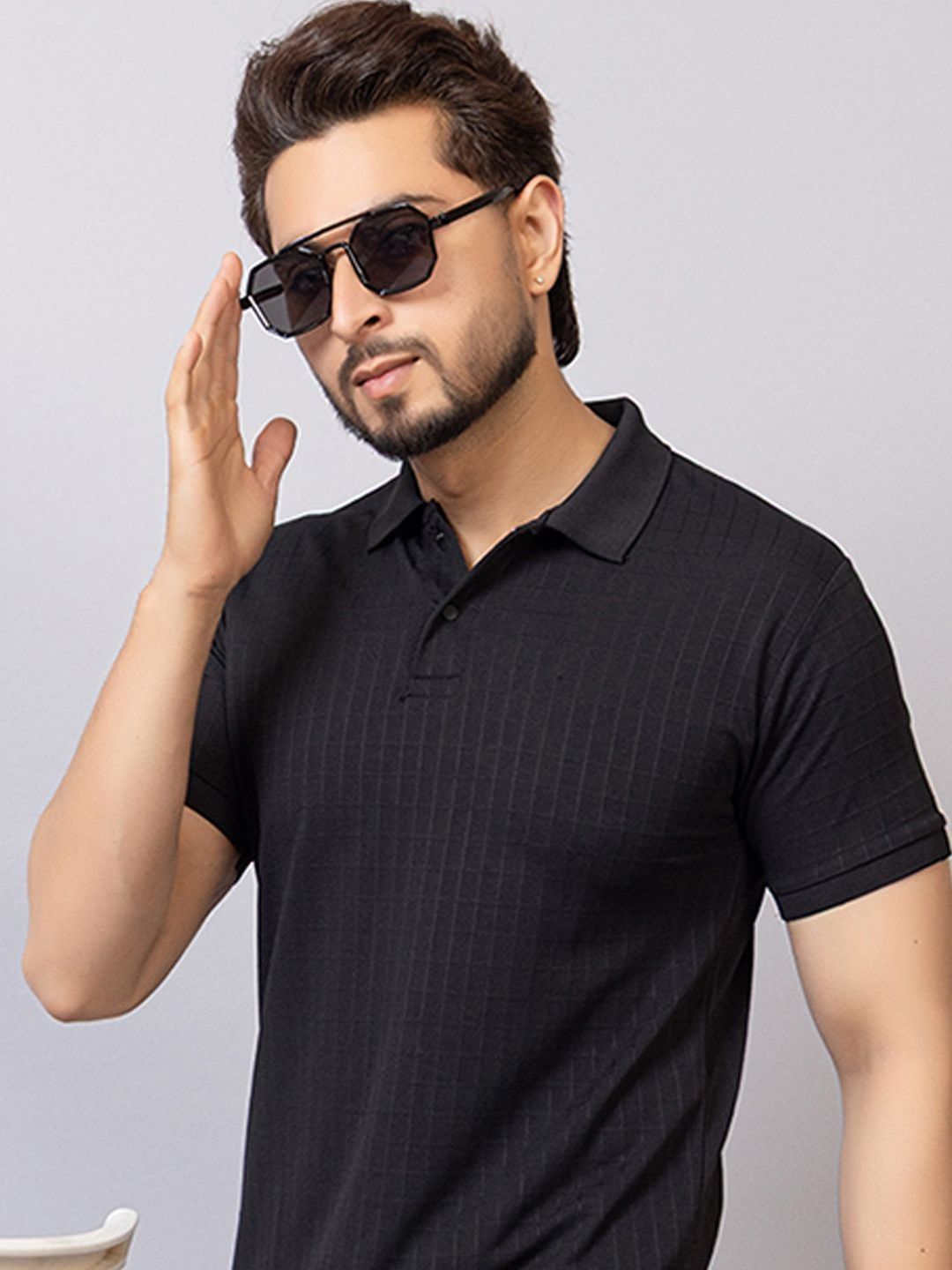 TRIUS Men Polo Collar T-shirt