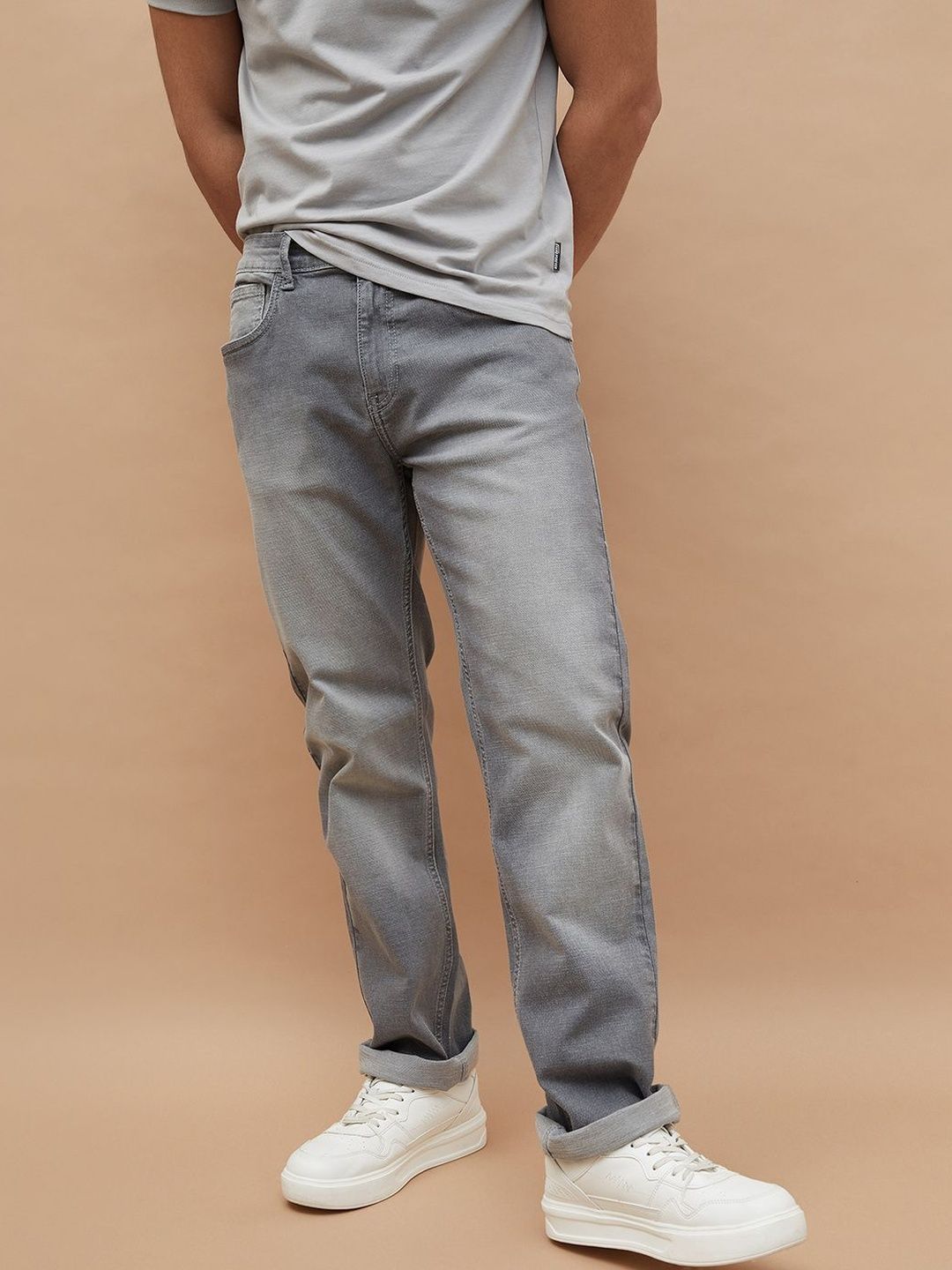 Fame Forever by Lifestyle Men Straight Fit Mid-Rise Light Fade Jeans