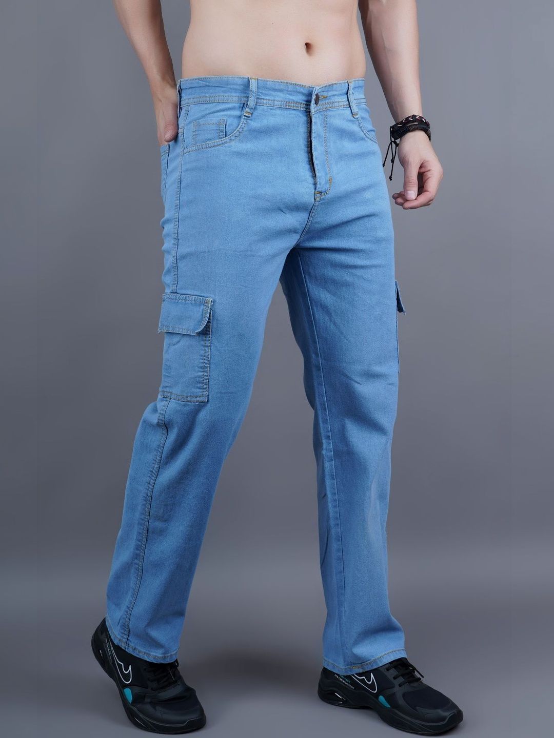 Metronaut Men Classic Regular Fit Mid-Rise Stretchable Jeans