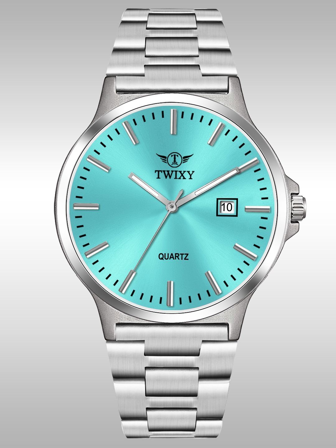 Buy TWIXY Men Dial & Stainless Steel Analogue Date Aperture Watch