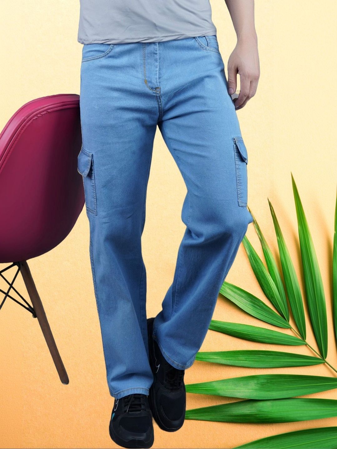 Metronaut Men Classic Regular Fit Mid-Rise Stretchable Jeans